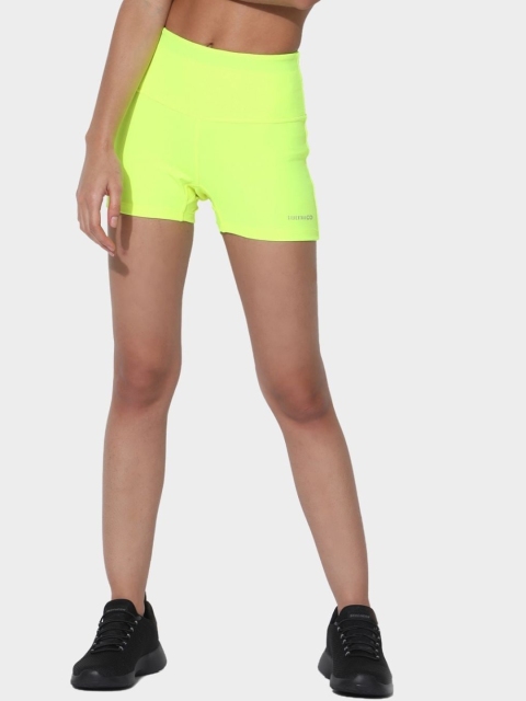 

Silvertraq Women Yellow Sports Shorts