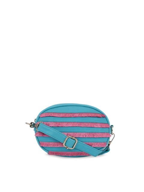 

Vdesi Women Blue & Pink Fanny Cum Sling Bag
