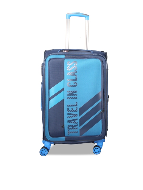 

Polo Class Blue Semi Soft Luggage Trolley Bag 28"