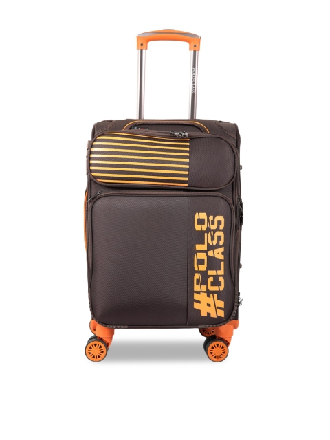 

Polo Class Unisex Coffee Luggage Trolley Bag Suitcase, Brown