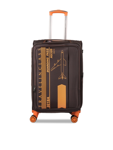 

Polo Class Coffee Luggage Trolley Bag Suitcase 24" 55L, Brown