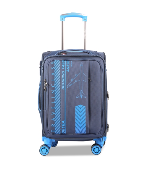 

Polo Class Unisex Dark Blue Semi Soft Luggage Trolley Bag Suitcase 20"