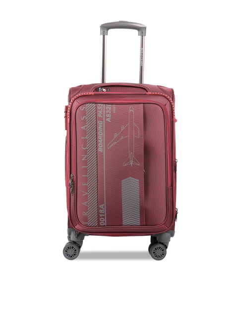 

Polo Class Unisex Red Solid Semi Soft Trolley Bag
