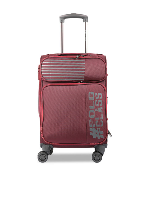 

Polo Class Red Semi Soft 4 Wheels 360-Degree Rotation Luggage Trolley Suitcase