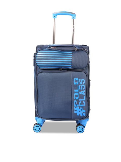 

Polo Class Unisex Dark Blue Semi Soft Luggage Trolley Bag 24"