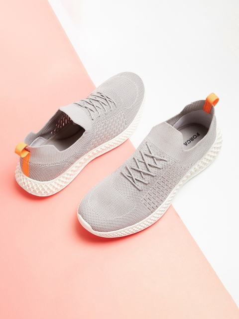 

Forca by Lifestyle Men Grey Woven Design Sneakers