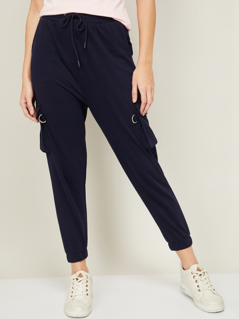 

Ginger by Lifestyle Women Navy Blue Jogger Trousers