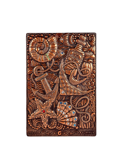 

BANGE Bronze & White Underwater Handcrafted Genuine Leather Journal