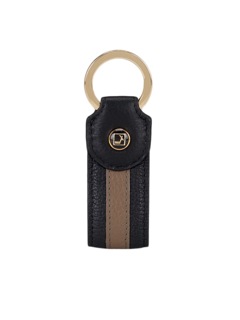 

Da Milano Black & Taupe Textured Keychain