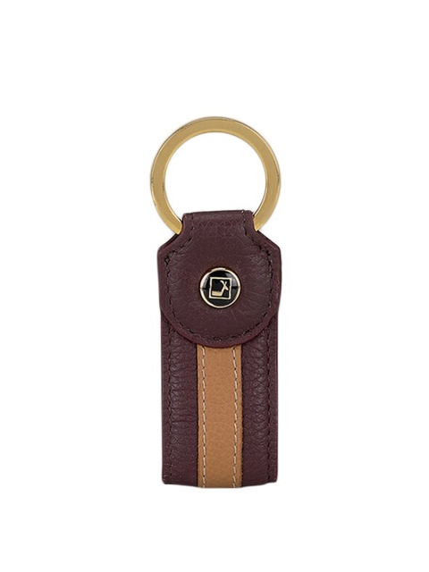 

Da Milano Brown Colourblocked Key Chain