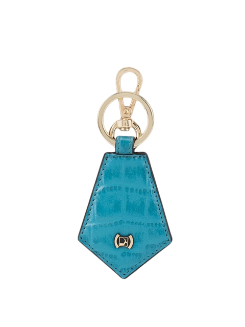 

Da Milano Blue & Gold-Toned Textured Key Chain