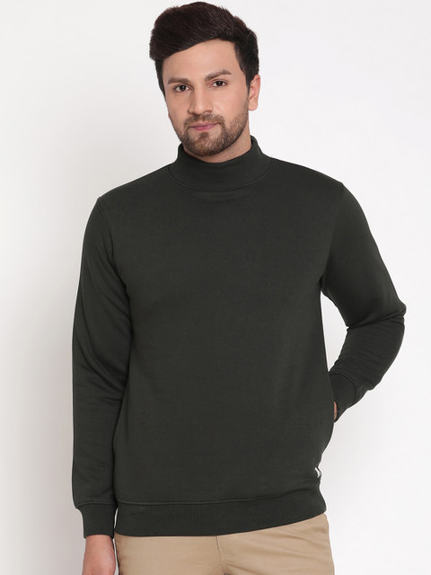 

Octave Men Olive Green Sweatshirt