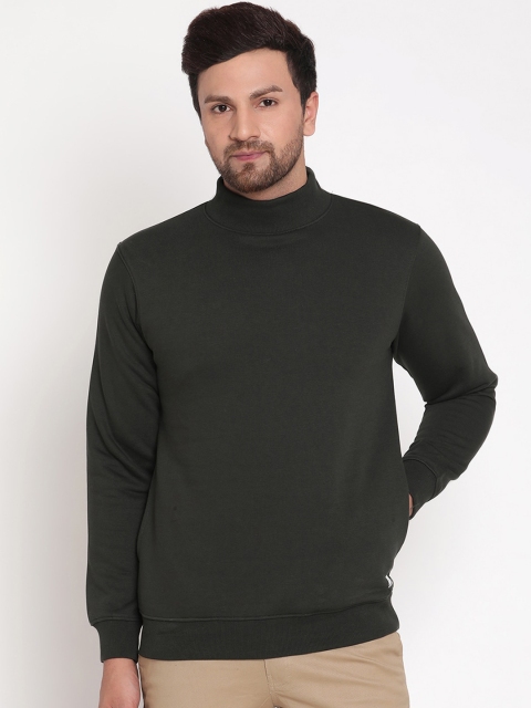 

Octave Men Olive Green Sweatshirt