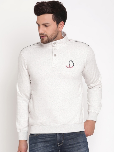 

Octave Men White Sweatshirt
