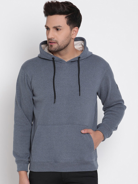 

Octave Men Blue Hooded Sweatshirt