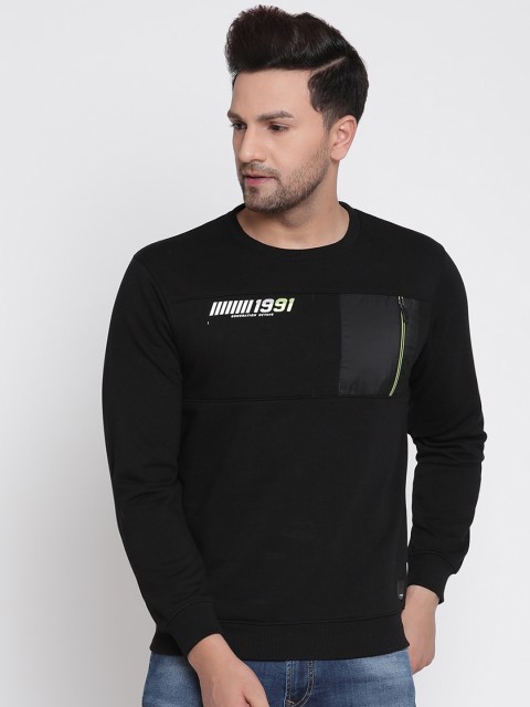 

Octave Men Black Sweatshirt