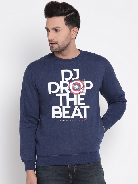 

Octave Men Blue Printed Sweatshirt