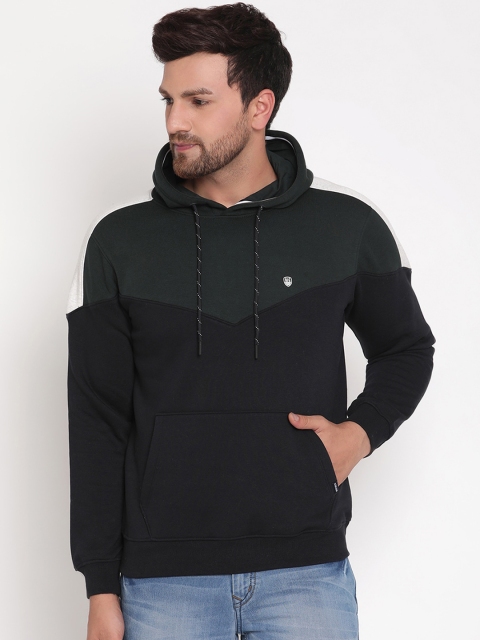 

Octave Men Green Colourblocked Sweatshirt