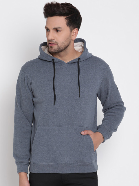 

Octave Men Blue Hooded Sweatshirt