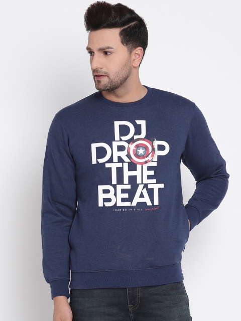 

Octave Men Blue Printed Sweatshirt