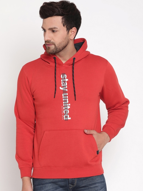 

Octave Men Orange Printed Sweatshirt