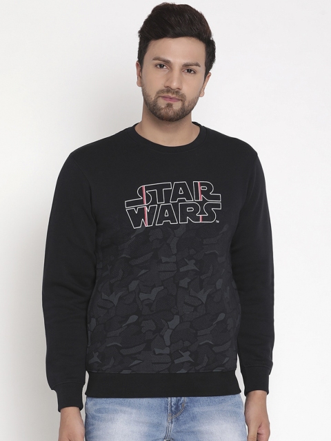 

Octave Men Navy Blue Printed Sweatshirt
