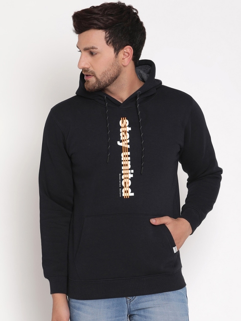 

Octave Men Navy Blue Printed Sweatshirt