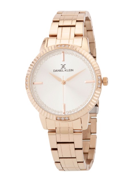 

Daniel Klein Women Silver-Toned Embellished Dial Analogue Watch DK.1.12530-2