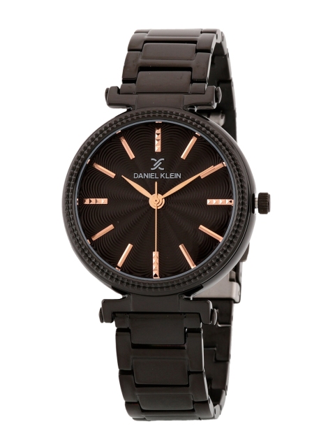 

Daniel Klein Women Black Dial & Black Stainless Steel Analogue Watch DK 1 12546-5