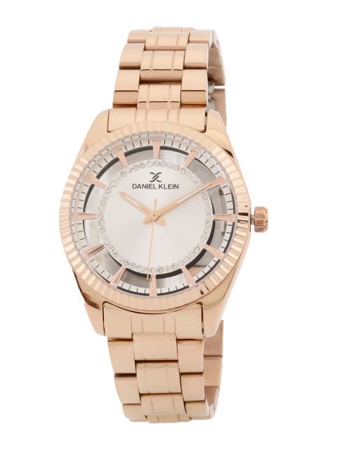 

Daniel Klein Women Silver-Toned Embellished Analogue Watch DK.1.12547-2