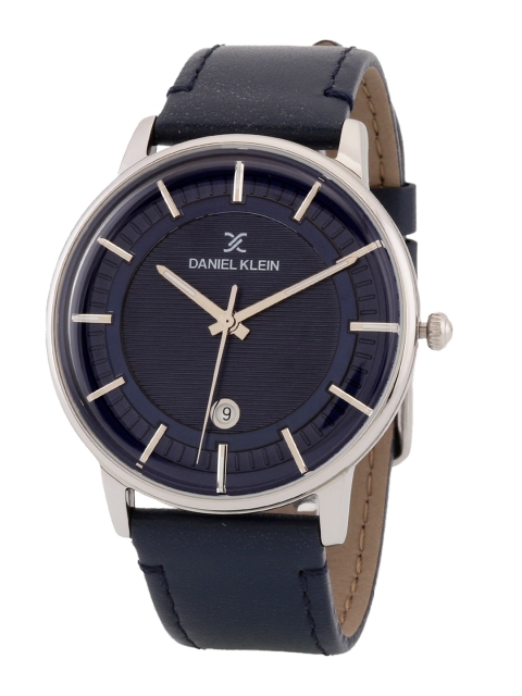 

Daniel Klein Men Blue Printed Dial & Blue Leather Straps Analogue Watch DK 1 12570-6