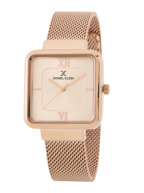 

Daniel Klein Women Pink Dial & Pink Stainless Steel Analogue Watch DK 1 12537-3