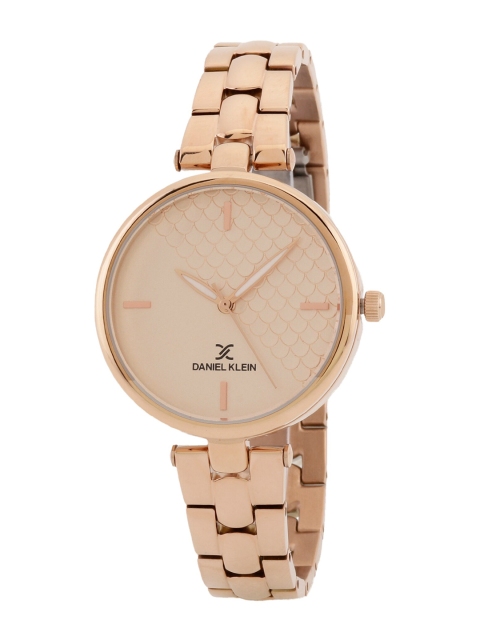 

Daniel Klein Women Pink Embellished Dial& Stainless Steel Analogue Watch DK.1.12556-2