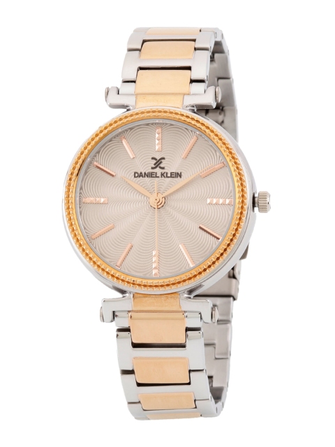 

Daniel Klein Women Grey Dial & Pink Stainless Steel Analogue Watch DK 1 12546-4