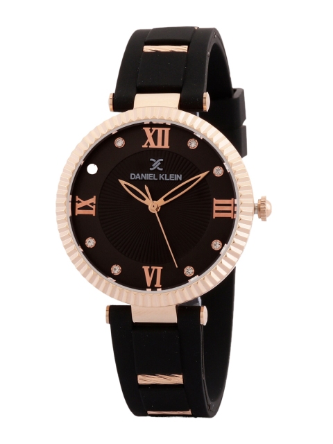 

Daniel Klein Women Black Embellished Dial & Black Straps Analogue Watch DK 1 12646-3