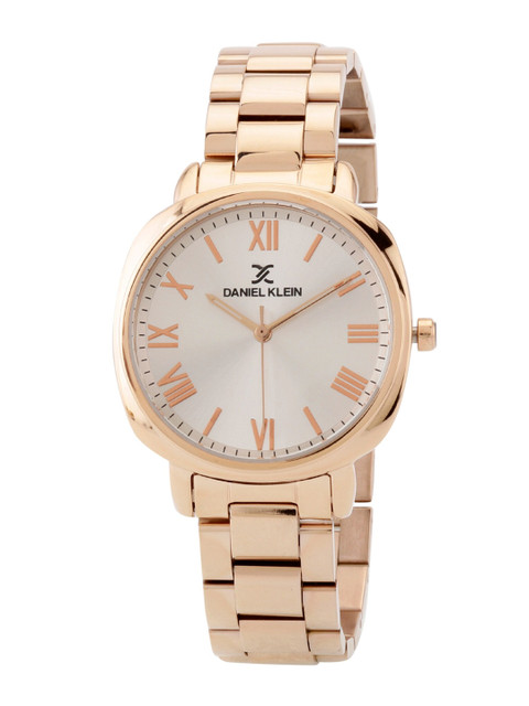 

Daniel Klein Women Silver & Pink Stainless Steel Analogue Watch DK.1.12527-2