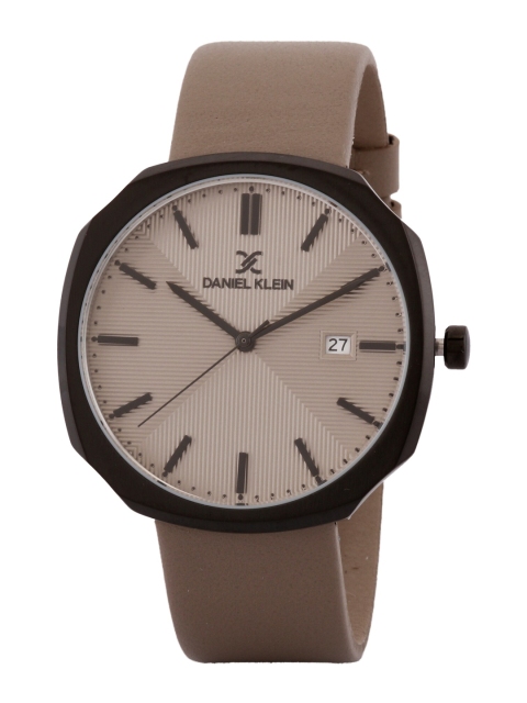 

Daniel Klein Men Grey Wrap Around Straps Analogue Watch DK.1.12653-6, Taupe