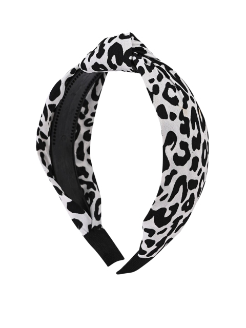 

MARC LOUIS Women White & Black Hairband