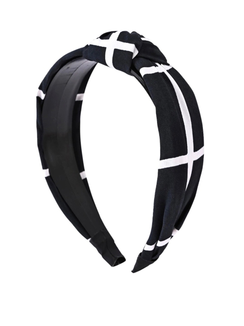 

MARC LOUIS Women Black & White Chill Wrap Headband