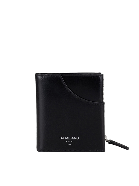 

Da Milano Unisex Black Leather Card Holder