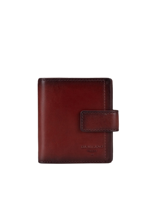 

Da Milano Unisex Burgundy Leather Card Holder