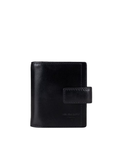 

Da Milano Unisex Black Textured Leather Card Holder