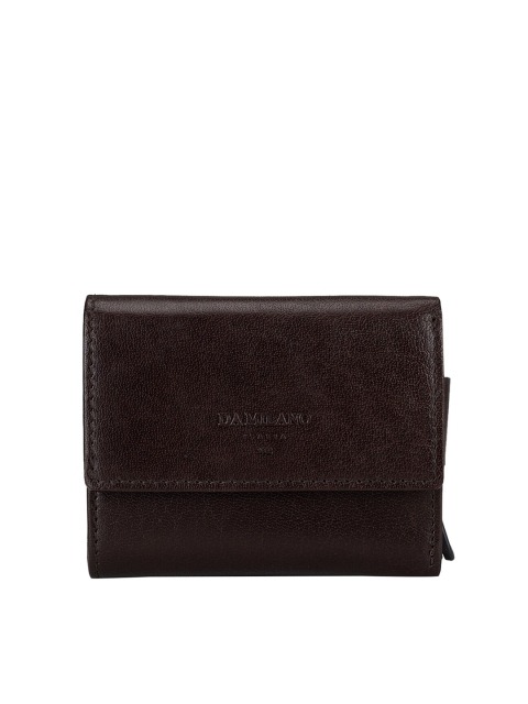 

Da Milano Unisex Brown Solid Leather Card Holder