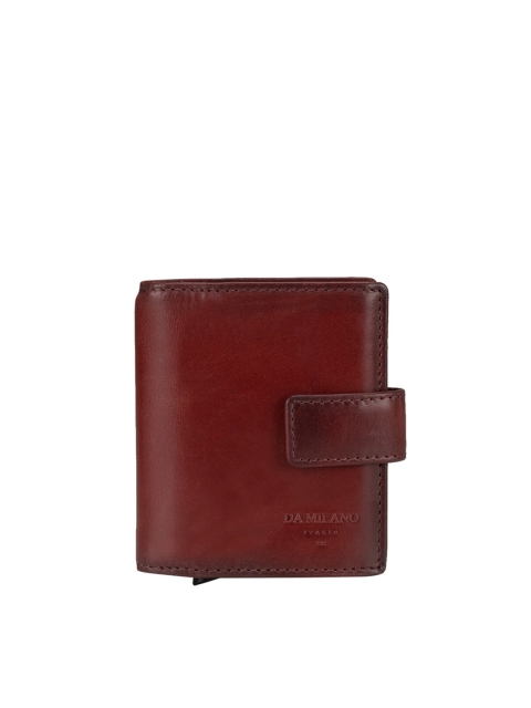 

Da Milano Unisex Brown Leather Card Holder