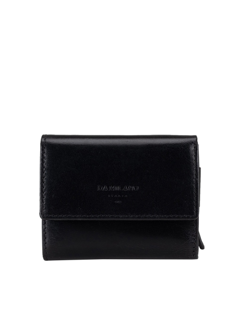 

Da Milano Unisex Black Leather Card Holder