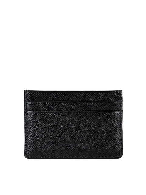 

Da Milano Unisex Black Leather Card Holder