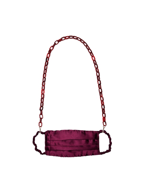 

Bellofox Women Red Candy Link Mask Chain