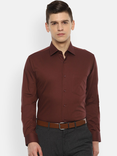 

Van Heusen Men Brown Opaque Formal Shirt