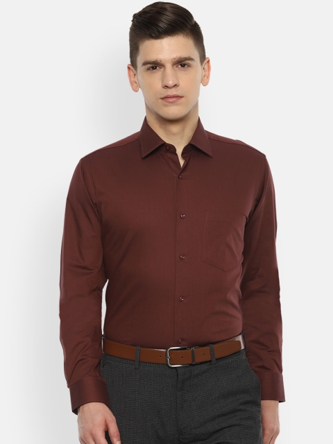 

Van Heusen Men Brown Opaque Formal Shirt