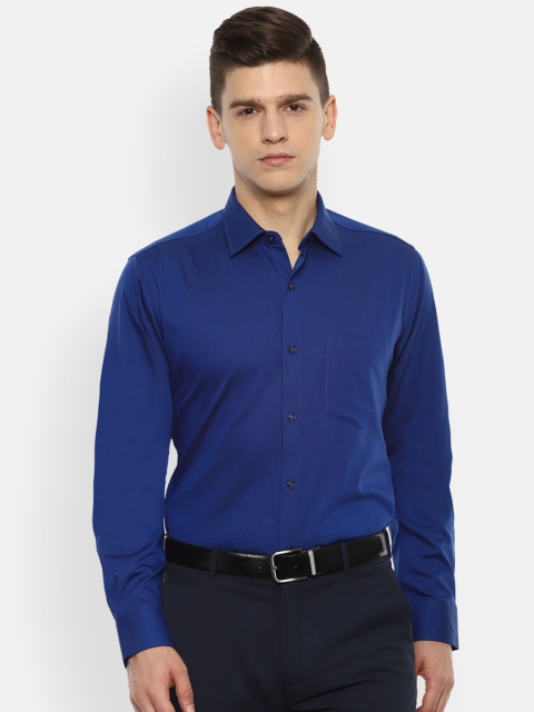 

Van Heusen Men Blue Opaque Formal Shirt